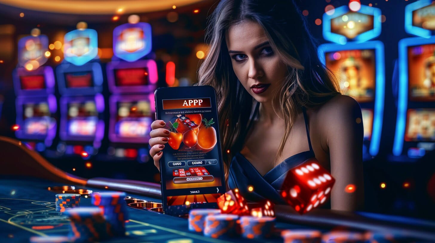 Suasana meja roulette dan blackjack di kasino online maja87